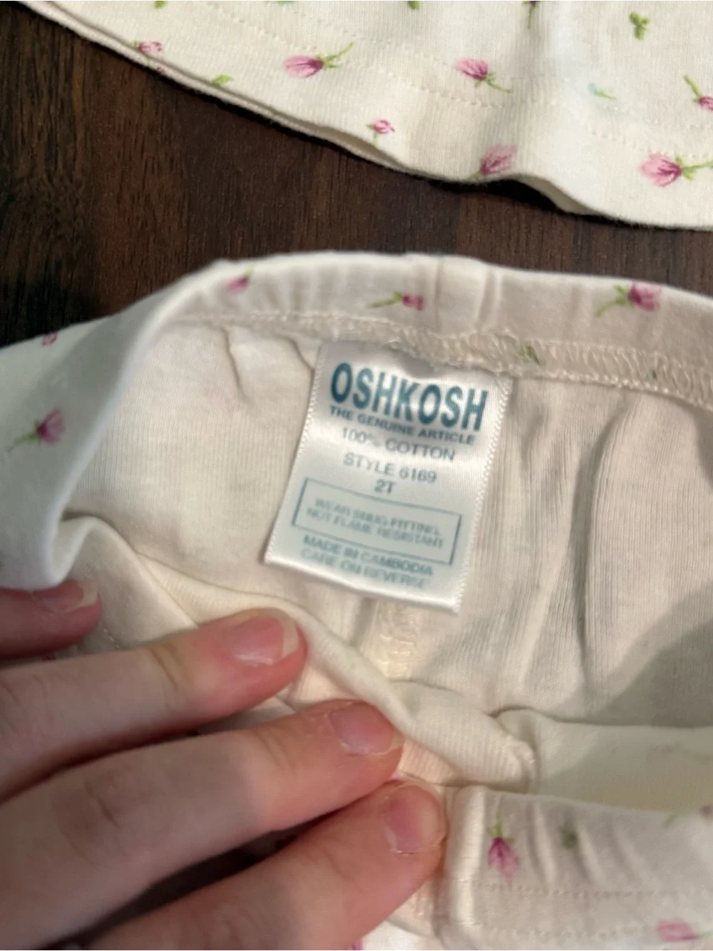 Baby girl vintage Oshkosh pajama set